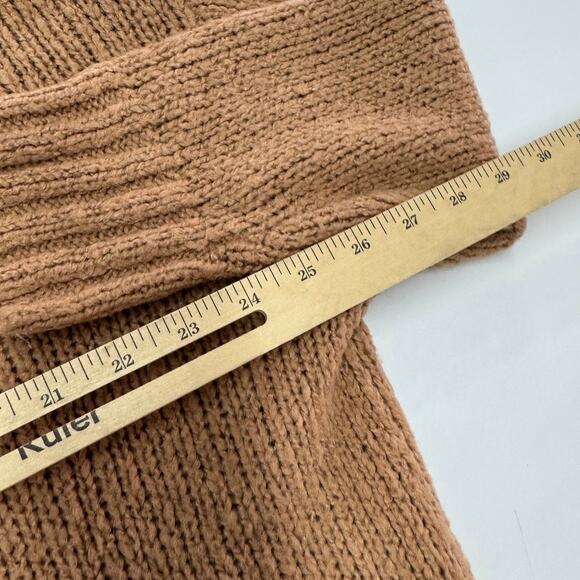 Aerie Sweater Womens Small Orange Crew Neck Knit Oversized Wool Blend - Picture 8 of 8